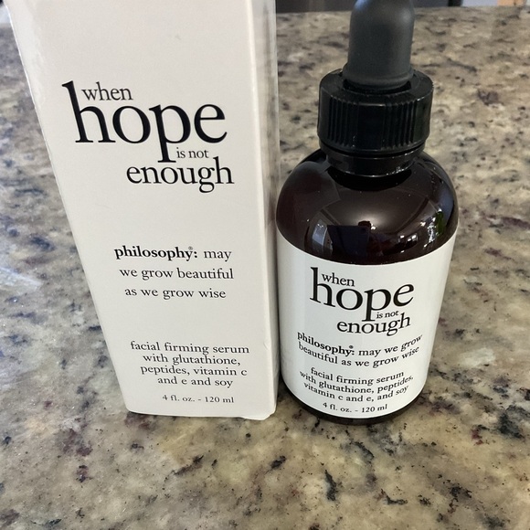 Philosophy When Hope Is Not Enough Facial Firming Serum 4.0fl. oz BOXED - Picture 3 of 4